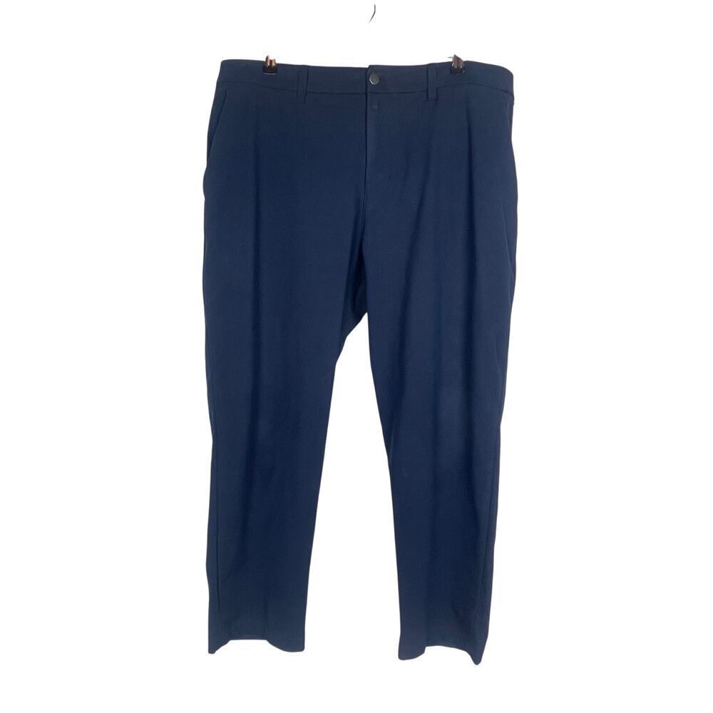 Lululemon ABC Trouser Navy Blue Classic Fit VersaTwill Size 38 Stretch Cotton